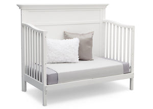Serta Bianca White (130) Fairmount 4-in-1 Crib, Side View with Daybed Conversion a6a 13