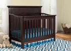 Serta Dark Chocolate 207 Fairmount 4-in-1 Crib, Hangtag View with Crib Conversion c2c 15-Fairmount 4-in-1 Crib