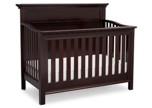 Serta Dark Chocolate (207) Fairmount 4-in-1 Crib, Side View with Crib Conversion c4c 16