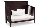 Serta Dark Chocolate (207) Fairmount 4-in-1 Crib, Side View with Day Bed Conversion c6c 20-Fairmount 4-in-1 Crib