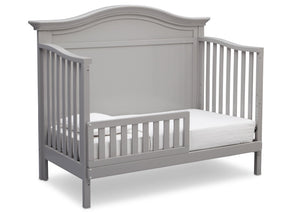 Serta Grey (026) Bethpage 4-in-1 Crib, Side View with Toddler Bed Conversion a5a 6