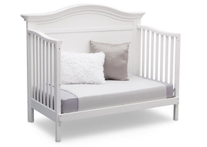 Serta Bianca White (130) Bethpage 4-in-1 Crib, Side View with Toddler Bed Conversion b6b 13