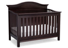 Serta Dark Chocolate (207) Bethpage 4-in-1 Crib, Side View with Crib Conversion c4c 17-Bethpage 4-in-1 Crib