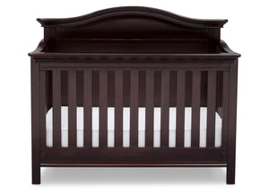 Serta Dark Chocolate (207) Bethpage 4-in-1 Crib, Front View with Crib Conversion c3c 17