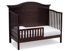Serta Dark Chocolate (207) Bethpage 4-in-1 Crib, Side View with Toddler Bed Conversion c5c 19-Bethpage 4-in-1 Crib