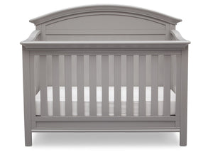 Serta Grey (026) Adelaide 4-in-1 Crib, Front View with Crib Conversion a3a 4