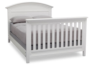 Serta Bianca (130) Adelaide 4-in-1 Crib, Side View with Full Size Platform Bed Kit (for 4-in-1 Cribs) 700850 and Footboard b7b 12