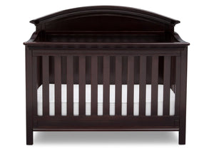 Serta Dark Chocolate (207) Adelaide 4-in-1 Crib, Front View with Crib Conversion c3c 14