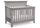 Serta Grey (026) Fernwood 4-in-1 Crib, Side View with Crib Conversion b4b 7-Fernwood 4-in-1 Crib