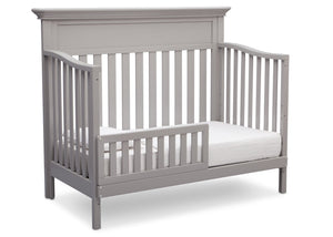 Serta Grey (026) Fernwood 4-in-1 Crib, Side View with Toddler Bed Conversion b5b 5