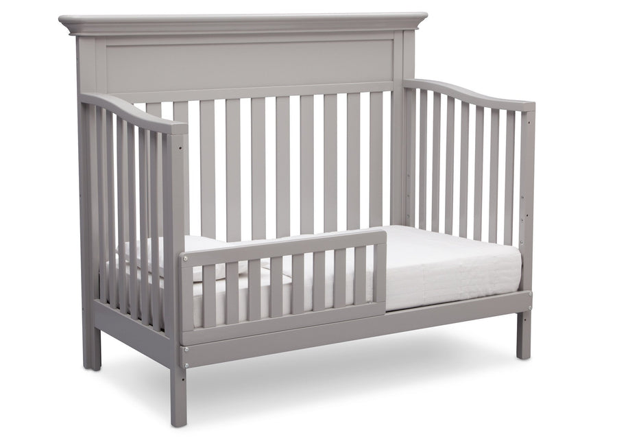Serta Grey (026) Fernwood 4-in-1 Crib, Side View with Toddler Bed Conversion b5b 9-Fernwood 4-in-1 Crib