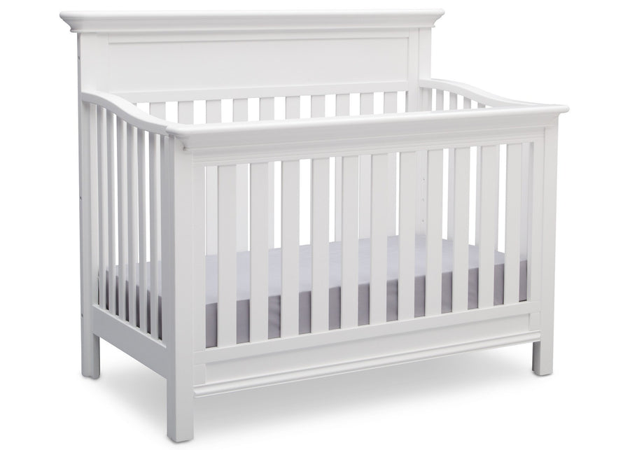 Serta Bianca (130) Fernwood 4-in-1 Crib, Side View with Crib Conversion a4a 1-Fernwood 4-in-1 Crib
