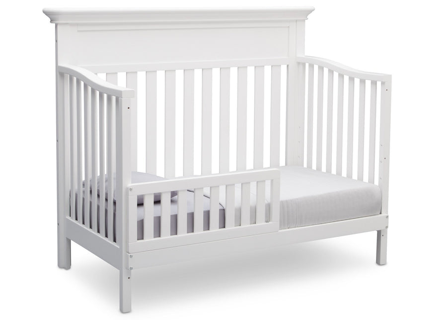 Serta Bianca (130) Fernwood 4-in-1 Crib, Side View with Toddler Bed Conversion a5a 3-Fernwood 4-in-1 Crib