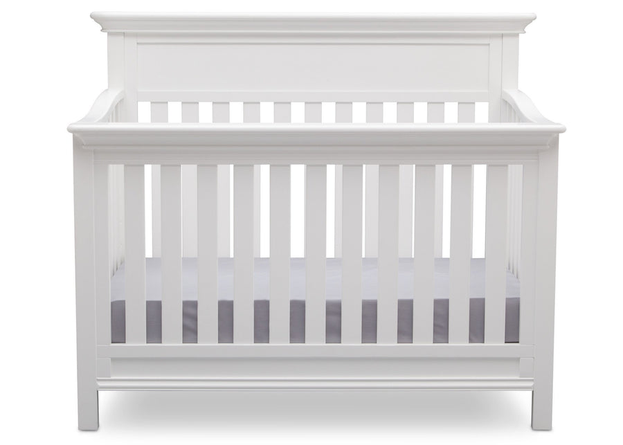Serta Bianca (130) Fernwood 4-in-1 Crib, Front View with Crib Conversion a3a 2-Fernwood 4-in-1 Crib