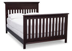 Serta Dark Chocolate (207) Fernwood 4-in-1 Crib, Side View with Full Size Platform Bed Kit (for 4-in-1 Cribs) 700850 c7c 17-Fernwood 4-in-1 Crib