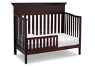 Serta Dark Chocolate (207) Fernwood 4-in-1 Crib, Side View with Crib Conversion c5c 15-Fernwood 4-in-1 Crib