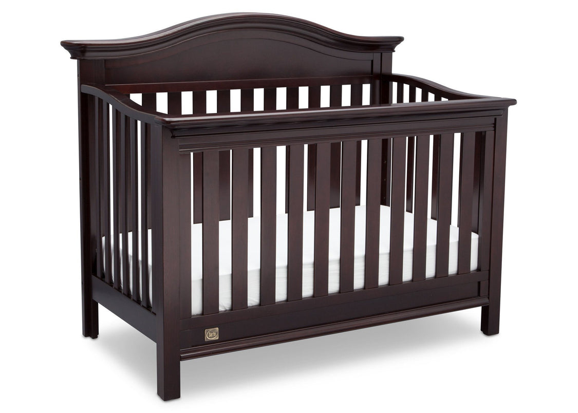 Serta Dark Chocolate (207) Banbury 4-in-1 Convertible Crib, Right View c2c