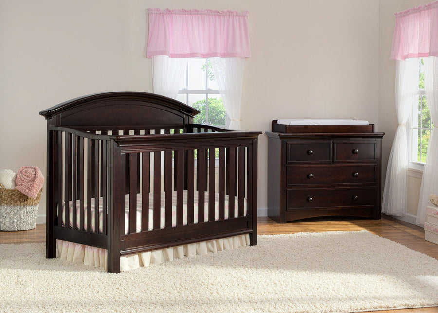 Serta Dark Chocolate (207) Aberdeen 4-in-1 Crib, Crib Conversion in Setting 2 c1c 14-Aberdeen 4-in-1 Crib