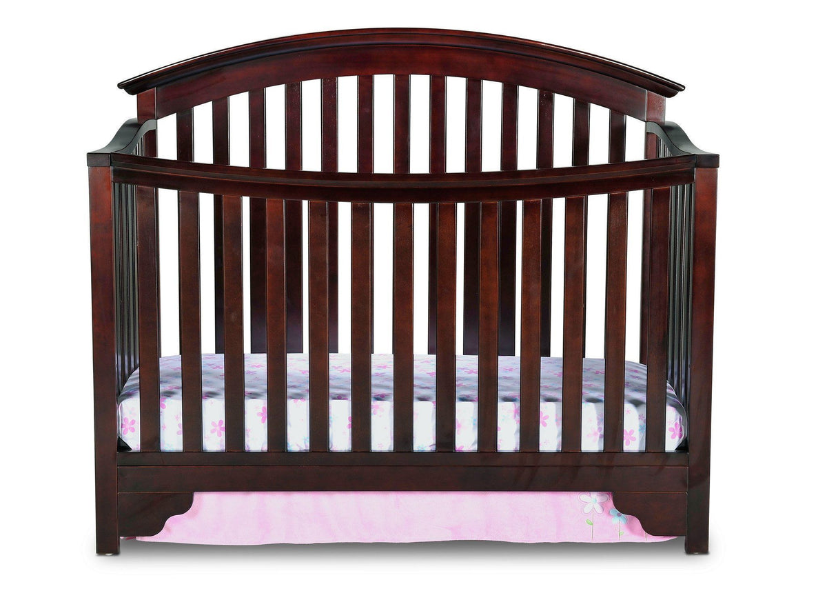Delta Children Black Cherry Espresso (607) Sonoma 4-in-1 Crib, Crib Conversion a1a