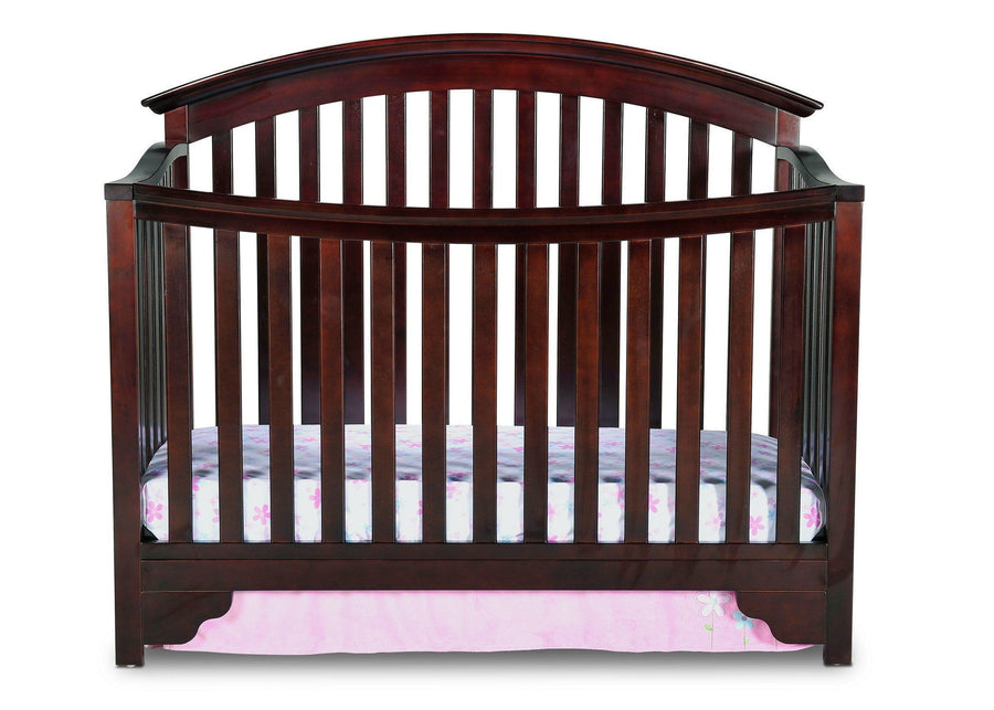Delta Children Black Cherry Espresso (607) Sonoma 4-in-1 Crib, Crib Conversion a1a 1-Sonoma 4-in-1 Crib