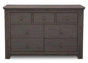 Serta Rustic Grey (084) Langley 7 Drawer Dresser, Front View a1a 0-Langley 7 Drawer Dresser