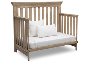 Serta Rustic Driftwood (112) Langley 4-in-1 Crib Right View Day Bed Conversion b4b 10