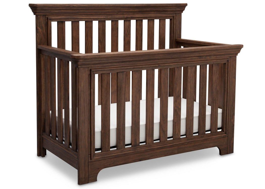 Serta Rustic Oak (229) Langley 4-in-1 Crib Right View c2c