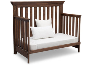 Serta Rustic Oak (229) Langley 4-in-1 Crib Right View Day Bed Conversion c4c 15