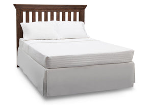 Serta Rustic Oak (229) Langley 4-in-1 Crib Right View Full Bed c5c 16