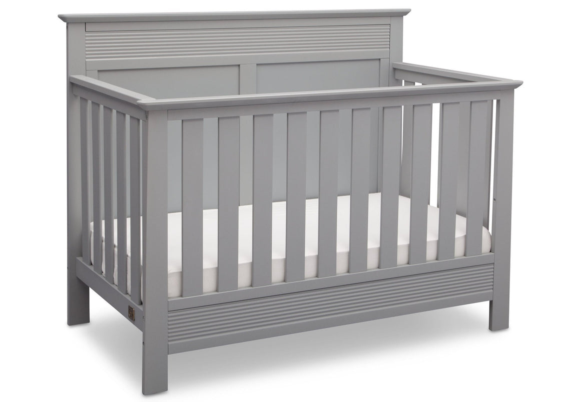 Serta Grey (026) Fall River 4-in-1 Convertible Crib, Right Crib View a2a
