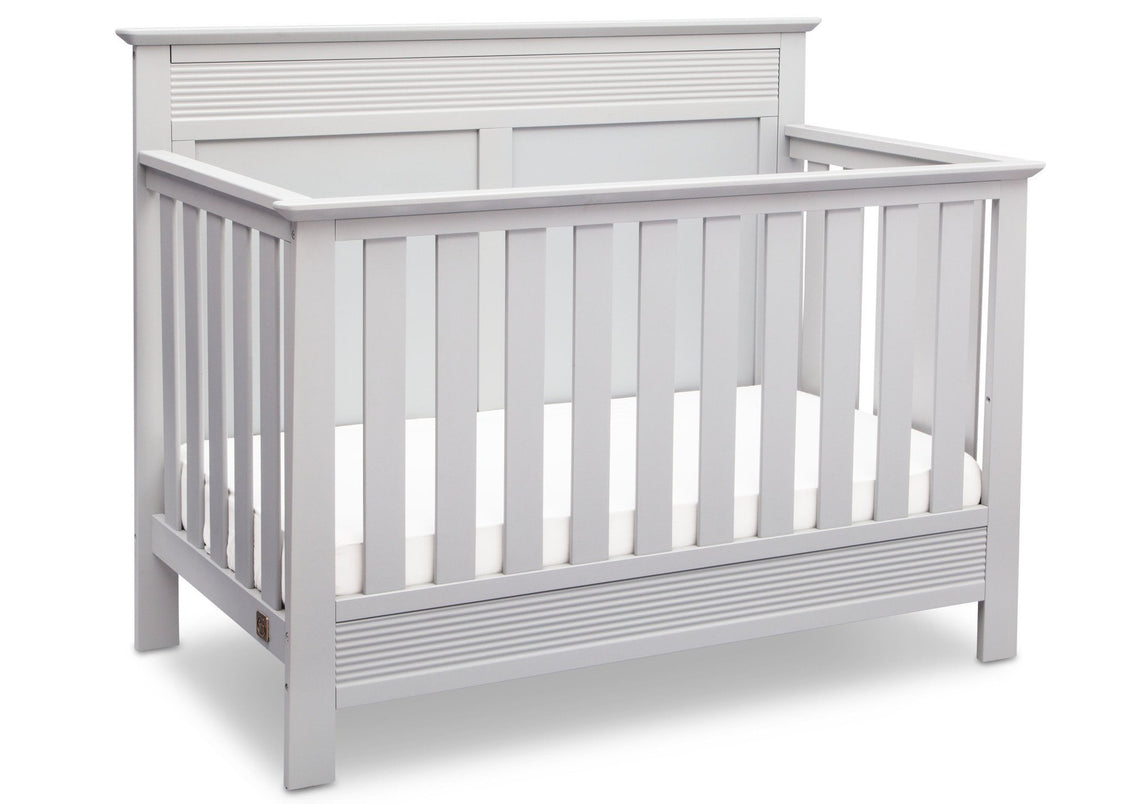 Serta Bianca White (130) Fall River 4-in-1 Convertible Crib, Right Crib View b2b