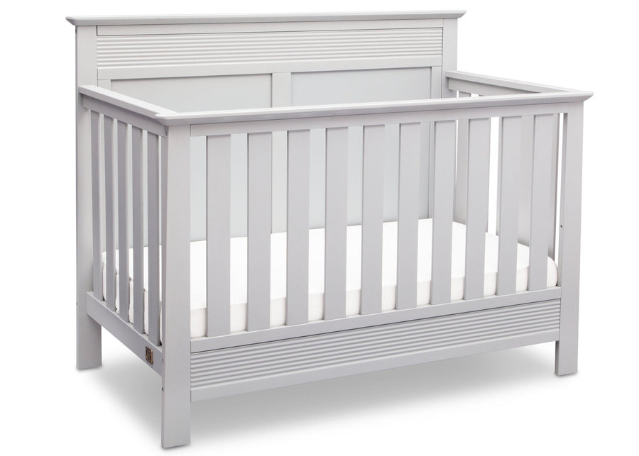 Serta Bianca White (130) Fall River 4-in-1 Convertible Crib, Right Crib View b2b 8-Fall River 4-in-1 Convertible Crib