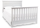 Serta Bianca White (130) Fall River 4-in-1 Convertible Crib, Right Full Bed View b5b 11-Fall River 4-in-1 Convertible Crib