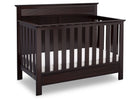 Serta Dark Chocolate (207) Fall River 4-in-1 Convertible Crib, Right Crib View c2c 13-Fall River 4-in-1 Convertible Crib