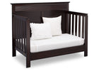 Serta Dark Chocolate (207) Fall River 4-in-1 Convertible Crib, Right Daybed View c4c 15-Fall River 4-in-1 Convertible Crib