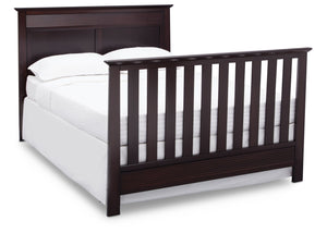 Serta Dark Chocolate (207) Fall River 4-in-1 Convertible Crib, Right Full Bed View c5c 17