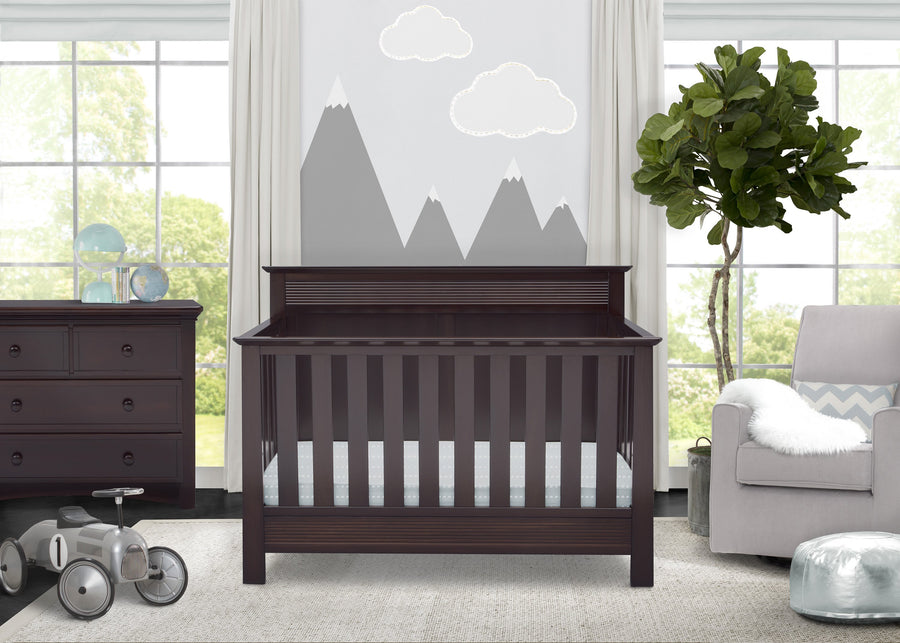 Dark Chocolate (207) 12-Fall River 4-in-1 Convertible Crib