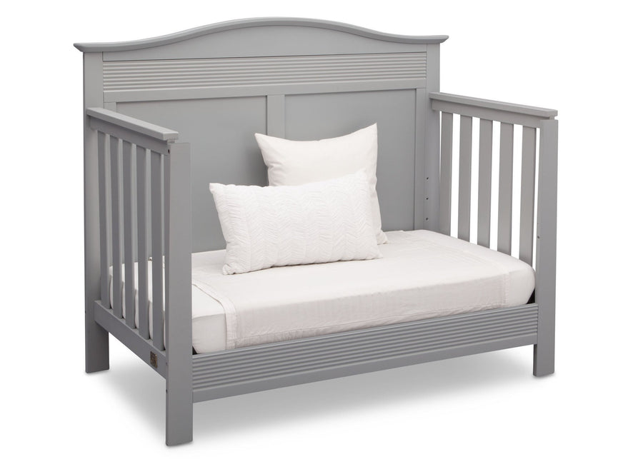 Serta Grey (026) Barrett 4-in-1 Convertible Crib, Right Daybed View a4a 4-Barrett 4-in-1 Convertible Crib