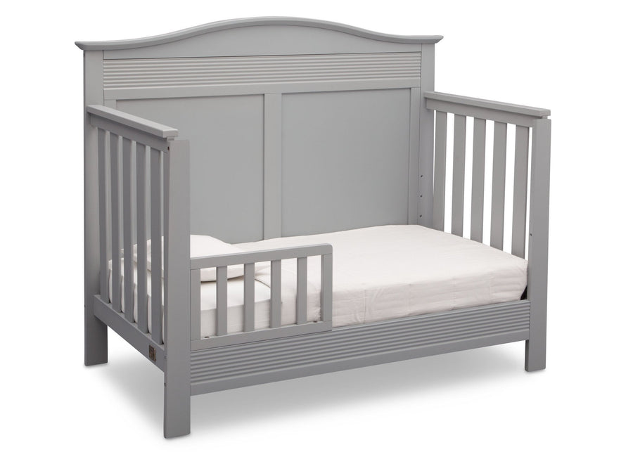 Serta Grey (026) Barrett 4-in-1 Convertible Crib, Right Toddler Bed View a3a 3-Barrett 4-in-1 Convertible Crib