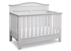 Serta Bianca White (130) Barrett 4-in-1 Convertible Crib, Right Crib View b2b 8-Barrett 4-in-1 Convertible Crib