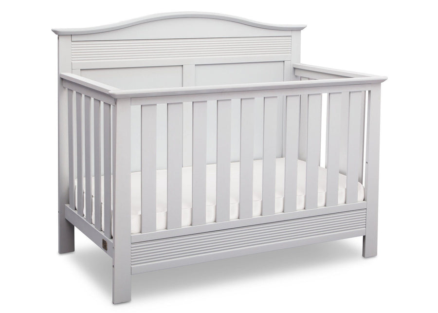 Serta Bianca White (130) Barrett 4-in-1 Convertible Crib, Right Crib View b2b 8-Barrett 4-in-1 Convertible Crib