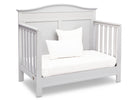 Serta Bianca White (130) Barrett 4-in-1 Convertible Crib, Right Daybed View b4b 10-Barrett 4-in-1 Convertible Crib