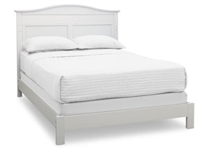 Serta Bianca White (130) Barrett 4-in-1 Convertible Crib, Right Full Bed View b5b 15