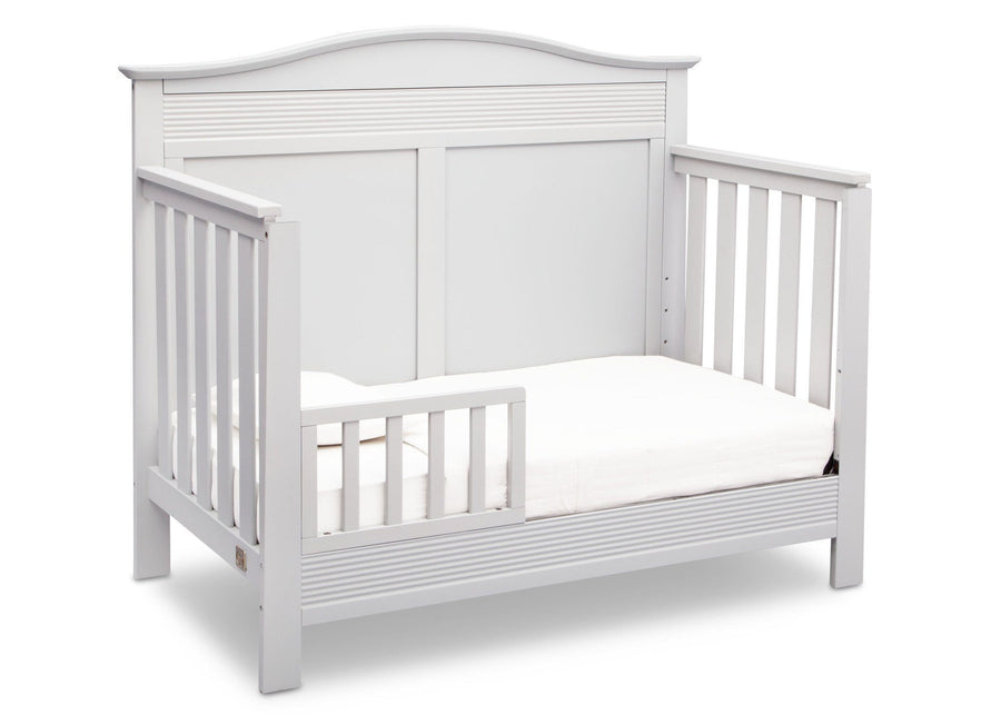 Serta Bianca White (130) Barrett 4-in-1 Convertible Crib, Right Toddler Bed View b3b 9-Barrett 4-in-1 Convertible Crib