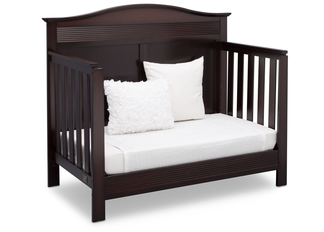 Serta Dark Chocolate (207) Barrett 4-in-1 Convertible Crib, Right Daybed View c4c