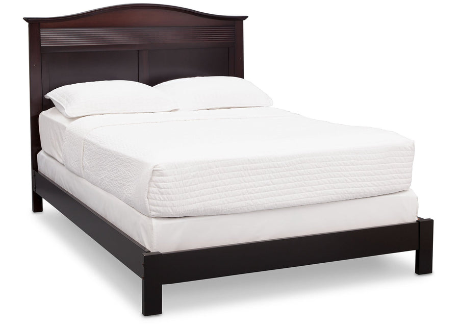 Serta Dark Chocolate (207) Barrett 4-in-1 Convertible Crib, Right Full Bed View c5c 18-Barrett 4-in-1 Convertible Crib