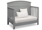 Serta Grey (026) Ashland 4-in-1 Convertible Crib, Right Daybed View a4a 4-Ashland 4-in-1 Convertible Crib