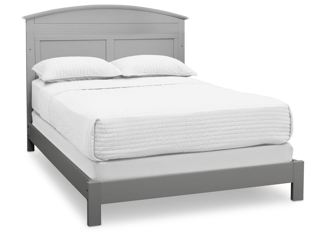 Serta Grey (026) Ashland 4-in-1 Convertible Crib, Right Full Bed View a5a
