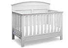 Serta Bianca White (130) Ashland 4-in-1 Convertible Crib, Right Crib View b2b 8-Ashland 4-in-1 Convertible Crib
