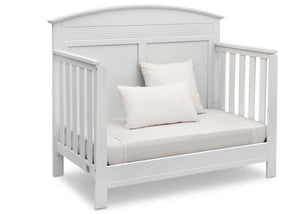 Serta Bianca White (130) Ashland 4-in-1 Convertible Crib, Right Day Bed View b4b 12